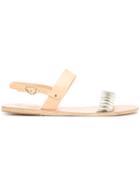 Ancient Greek Sandals Clio Sandals, Women's, Size: 39, Nude/neutrals, Leather/python Skin