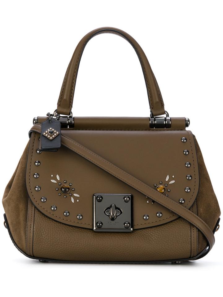 Coach Studded Tote - Brown
