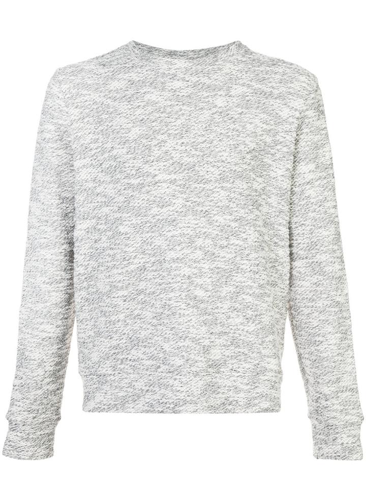 Odin Textured Jersey Sweatshirt - White