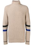 Zadig & Voltaire Noe Stripe Turtleneck Sweater - Nude & Neutrals