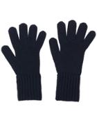 Prada Knitted Gloves - Blue