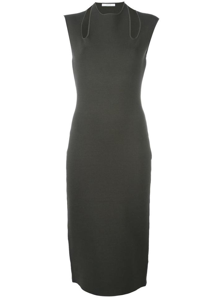 Dion Lee Cut-out Pencil Dress, Women's, Size: 14, Green, Nylon/spandex/elastane/rayon