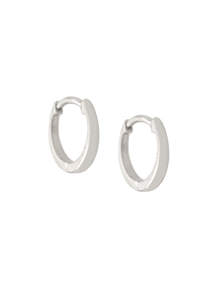 Maria Black 14kt Gold Nude Huggies - Silver