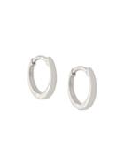 Maria Black 14kt Gold Nude Huggies - Silver