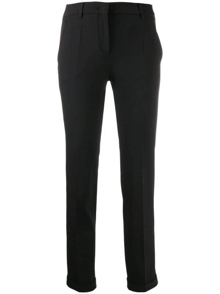 Incotex Turn Up Hem Trousers - Black