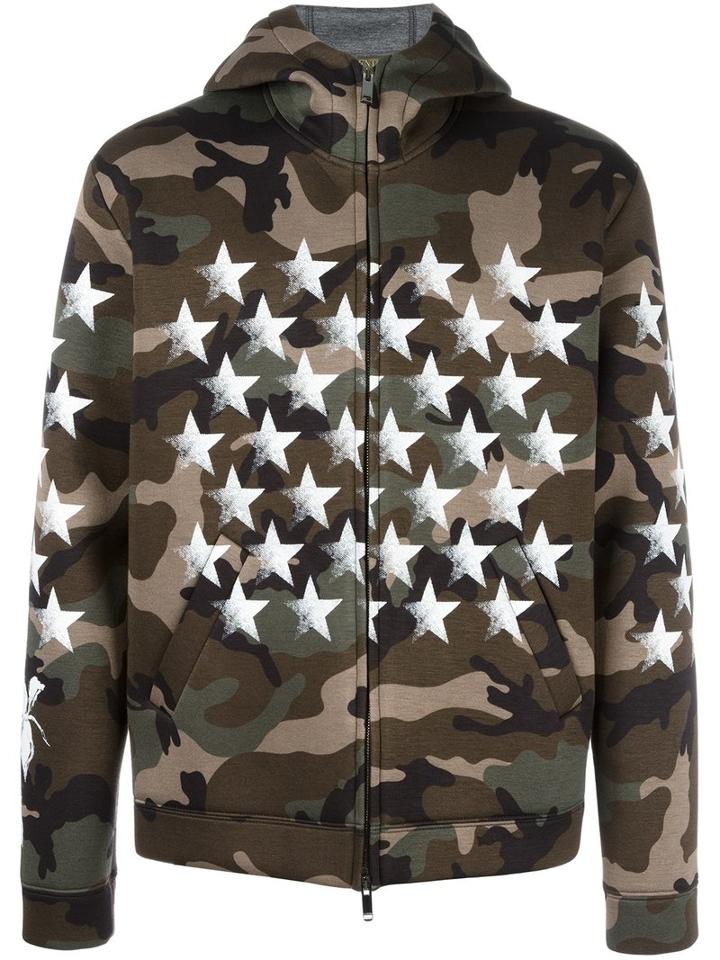 Valentino Camustars Hoodie, Men's, Size: Small, Brown, Viscose/cotton/polyurethane