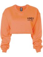 Mia-iam Cropped Sweatshirt - Orange