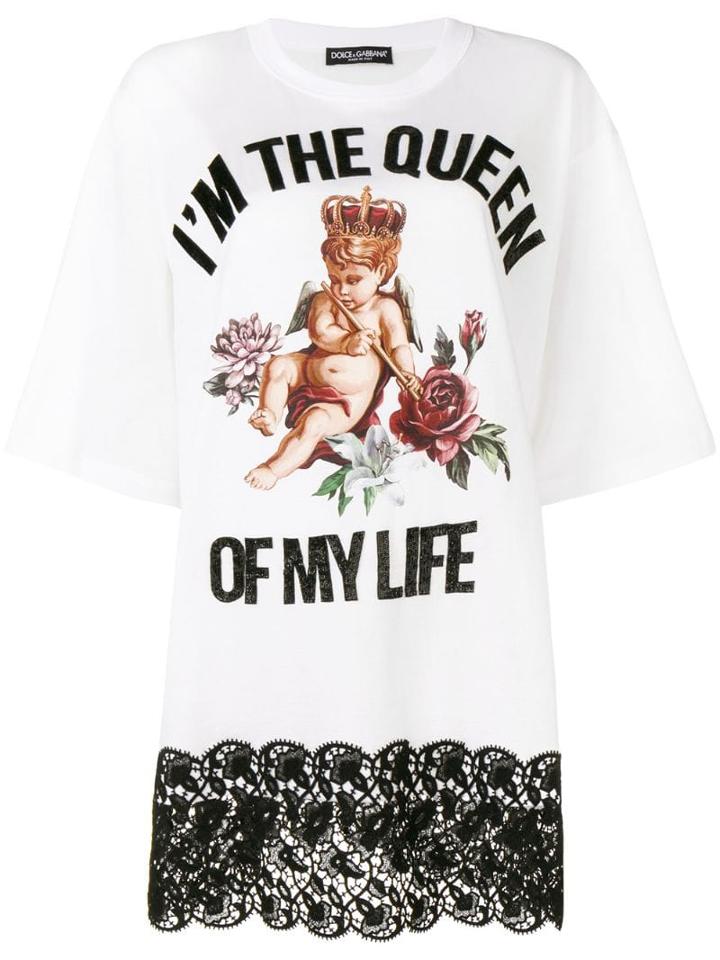 Dolce & Gabbana 'i'm The Queen Of My Life' T-shirt - White