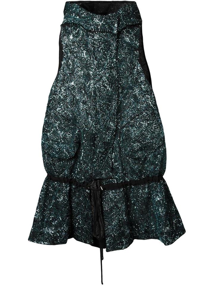 Antonio Berardi Embellished Hooded Sleeveless Coat