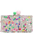 Sophia Webster Embellished Clutch, Women's, Pvc/stone/metal