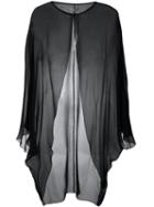 Halston Heritage Sheer Evening Jacket, Women's, Black, Silk