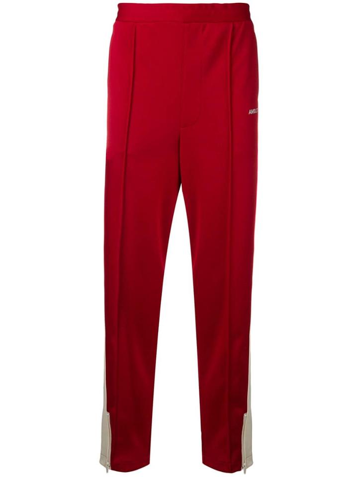 Ambush Side Stripe Track Pants - Red