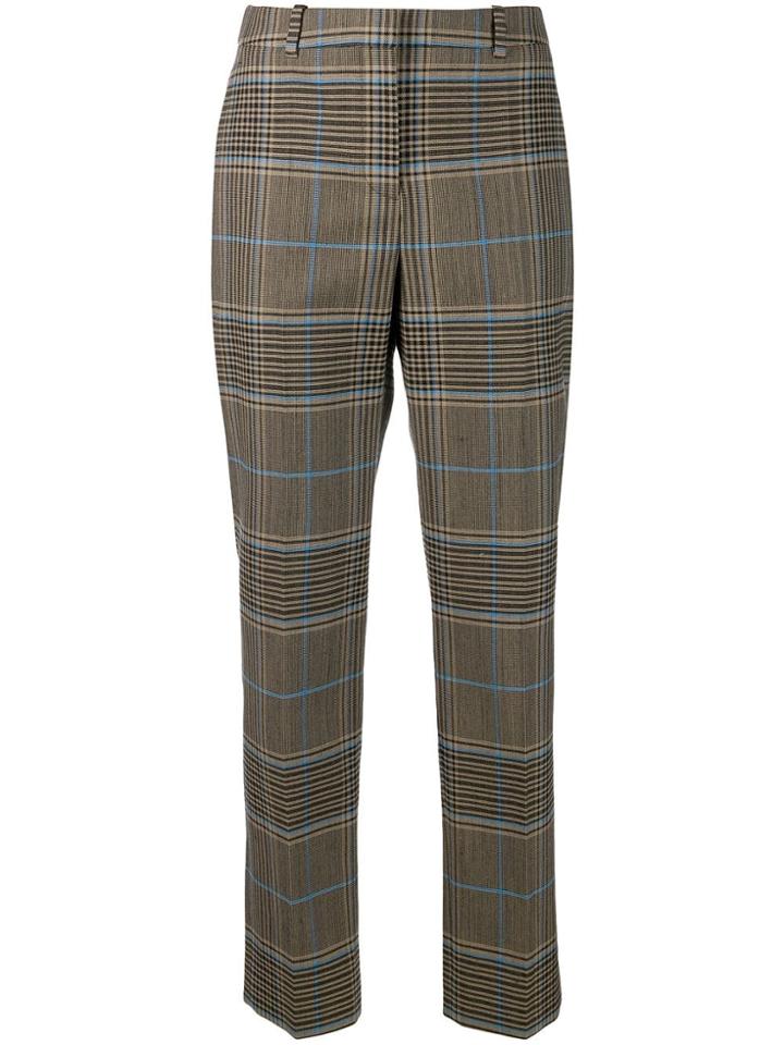 Givenchy Check Straight-leg Trousers - Brown