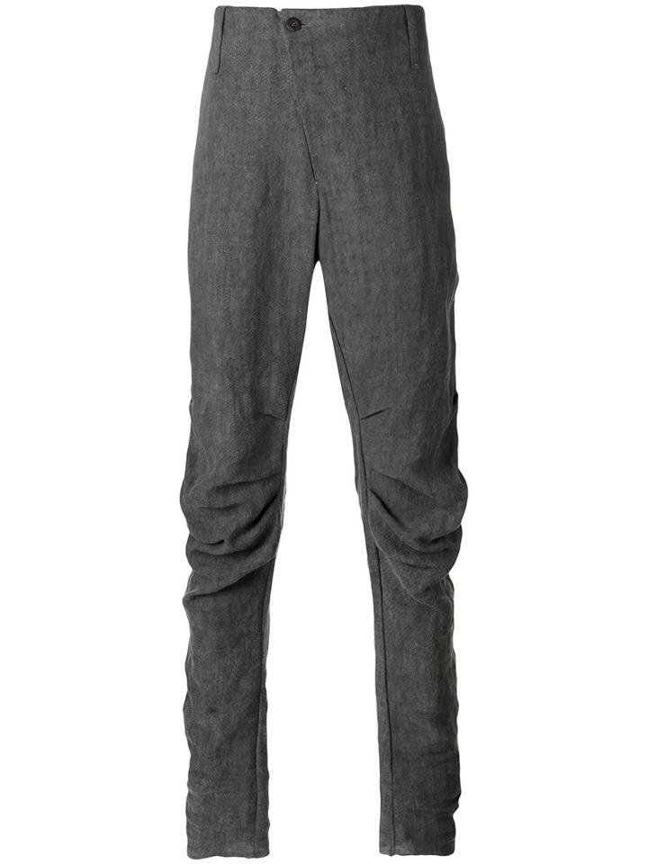 Lost & Found Ria Dunn - Pleat Seam Trousers - Men - Hemp/cotton - S, Grey, Hemp/cotton