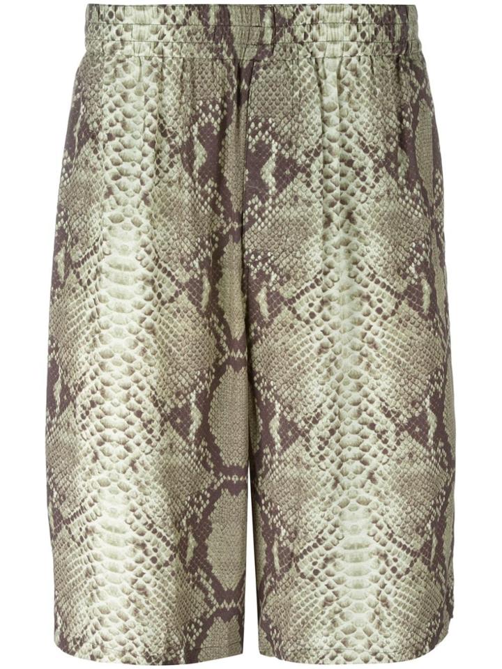 Jean Paul Gaultier Vintage Snake Print Shorts - Green