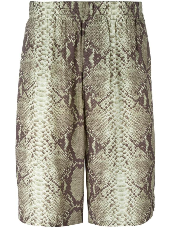 Jean Paul Gaultier Vintage Snake Print Shorts - Green