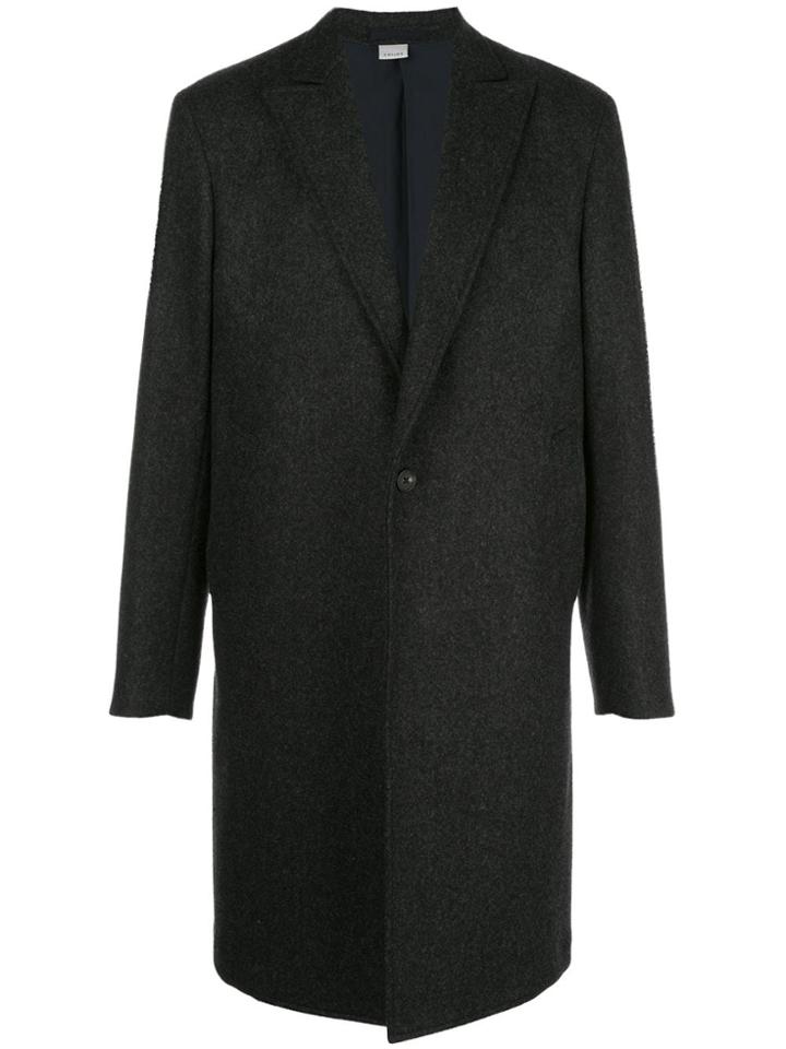 Childs Fitted Single-breasted Coat - Grey