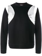 Dsquared2 Embellished Panel Sweatshirt - Black