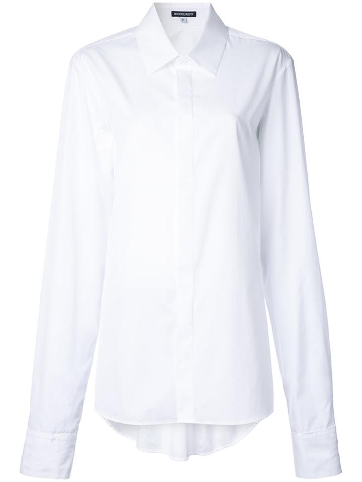 Ann Demeulemeester Classic Shirt, Women's, Size: 38, White, Cotton