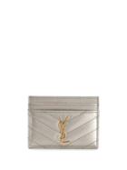 Saint Laurent Monogram Card Holder - Gold