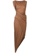 Vivienne Westwood Lurex Asymmetric Dress - Neutrals