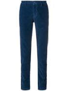 Al Duca D'aosta 1902 Slim-fit Corduroy Trousers - Blue