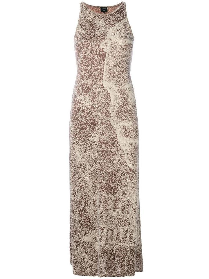 Jean Paul Gaultier Pre-owned Optical Printed Long Dress - Neutrals