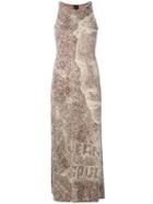 Jean Paul Gaultier Pre-owned Optical Printed Long Dress - Neutrals