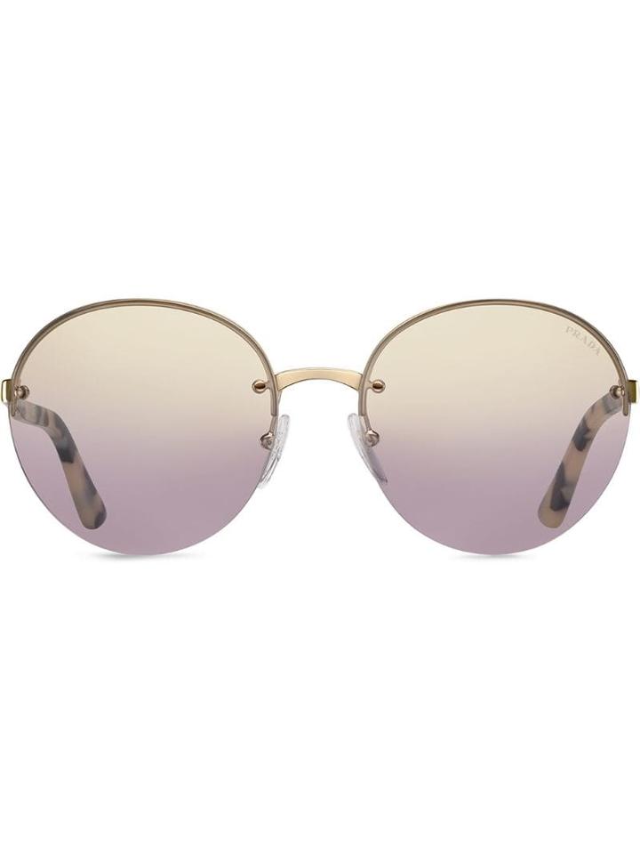 Prada Eyewear Gradient Lens Sunglasses - Brown
