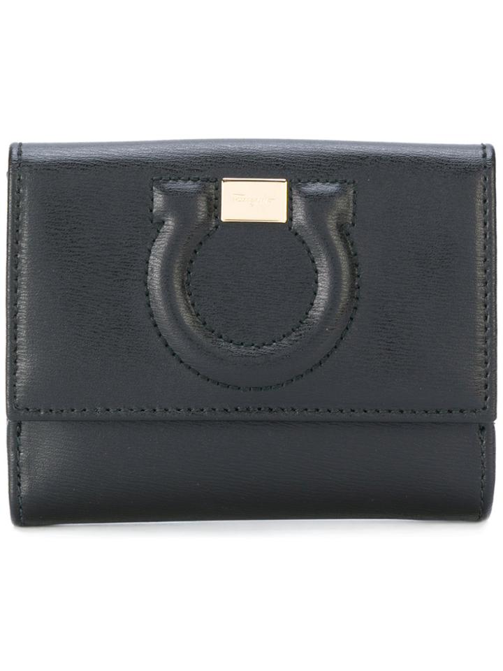 Salvatore Ferragamo Small Gancio Wallet - Black