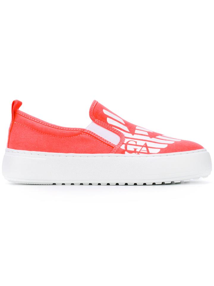 Ea7 Emporio Armani New Master Sneakers - Pink & Purple