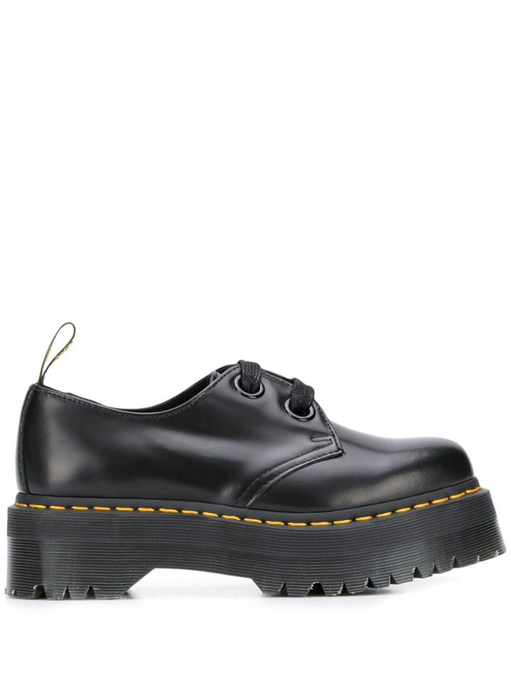Dr. Martens Holly Platform Lace-up Shoes - Black
