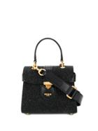 Moschino Small Glitter Tote Bag - Black