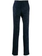 Etro Tailored Patterned Trousers - Blue