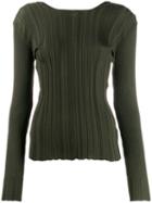 Courrèges Ribbed Sweater - Green
