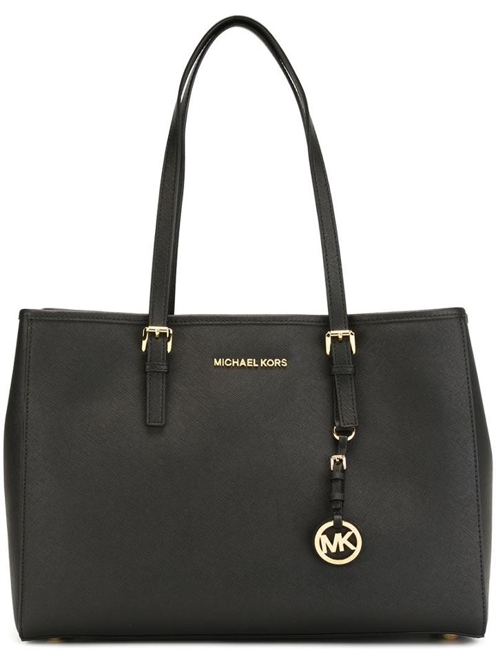 Michael Michael Kors Medium 'jet Set Travel' Tote, Women's, Black