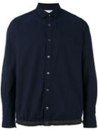 Sacai Button Up Shirt, Men's, Size: 2, Blue, Cotton/polyester