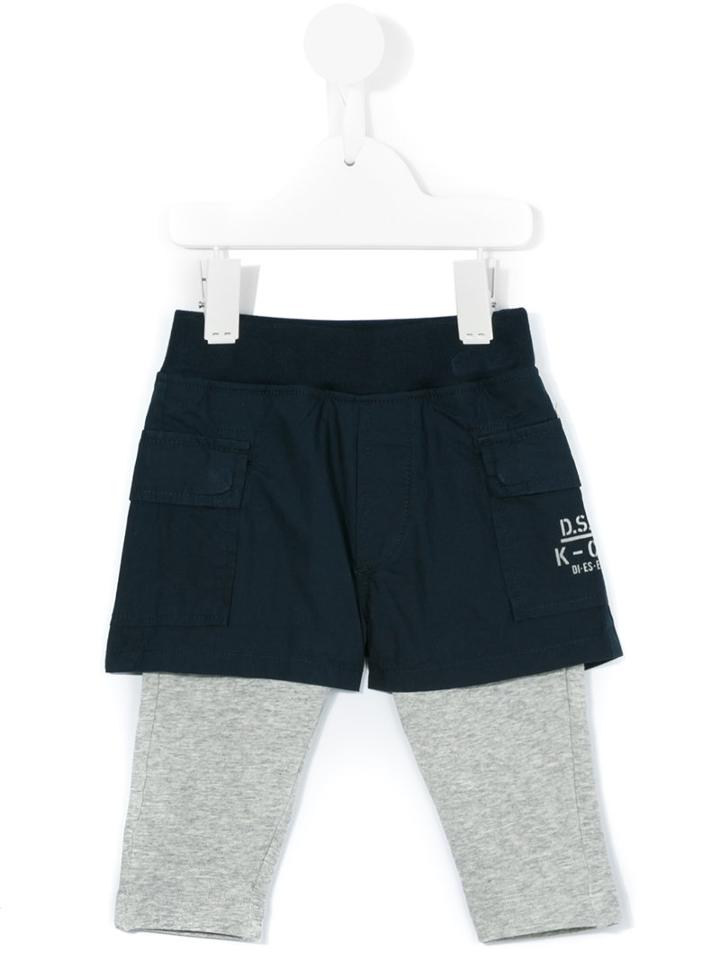 Diesel Kids - Peppa B Trousers - Kids - Cotton/spandex/elastane - 12 Mth, Blue