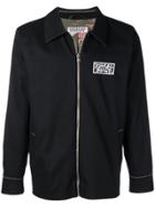 Dreamland Syndicate Logo Patch Front Zip Jacket - Black