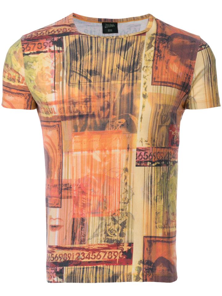Jean Paul Gaultier Vintage Mixed-print T-shirt - Multicolour