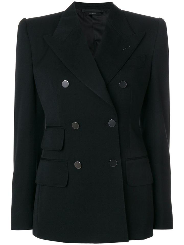 Tom Ford Double Breasted Blazer - Black
