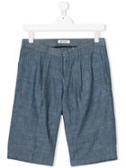 Dondup Kids Teen Chambray Shorts - Blue