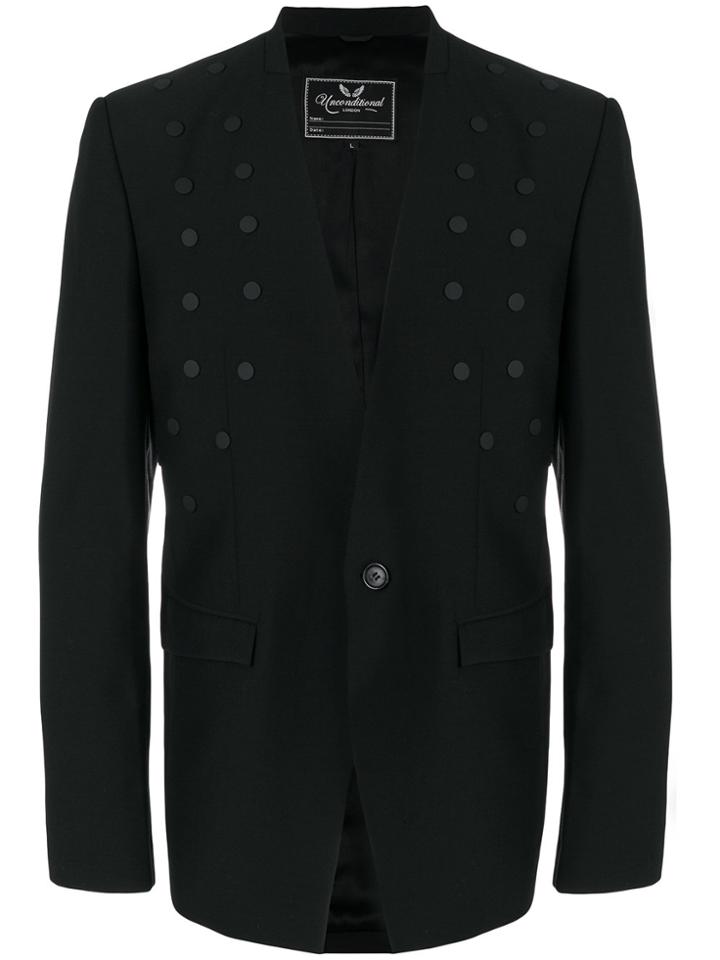 Unconditional Cut-away Studded Jacket - Black