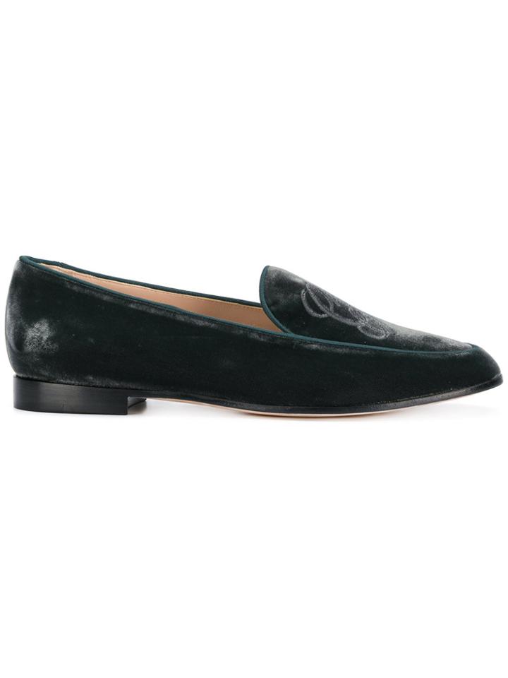 Giorgio Armani Distressed Loafers - Green