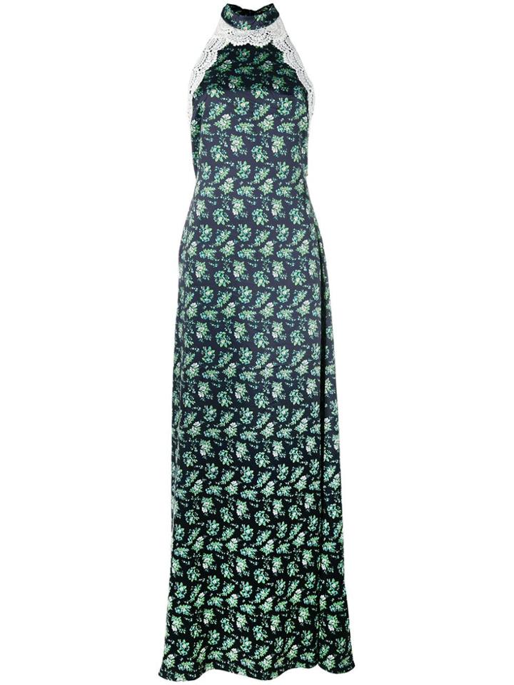 House Of Holland Long Halter-neck Dress - Blue
