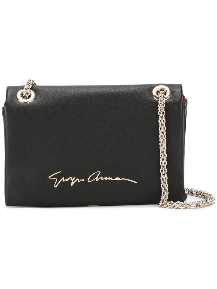 Giorgio Armani Logo Print Cross Body Bag, Women's, Black