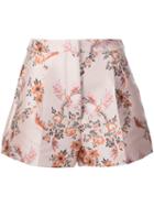 Stella Mccartney Floral Jacquard Shorts, Women's, Size: 40, Pink/purple, Polyester