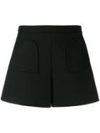 Red Valentino Red(v) Heart Pocket Shorts - Black