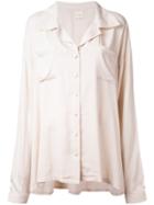 Ikumi - Silky Boyfriend Blouse - Women - Rayon - L, Women's, Brown, Rayon