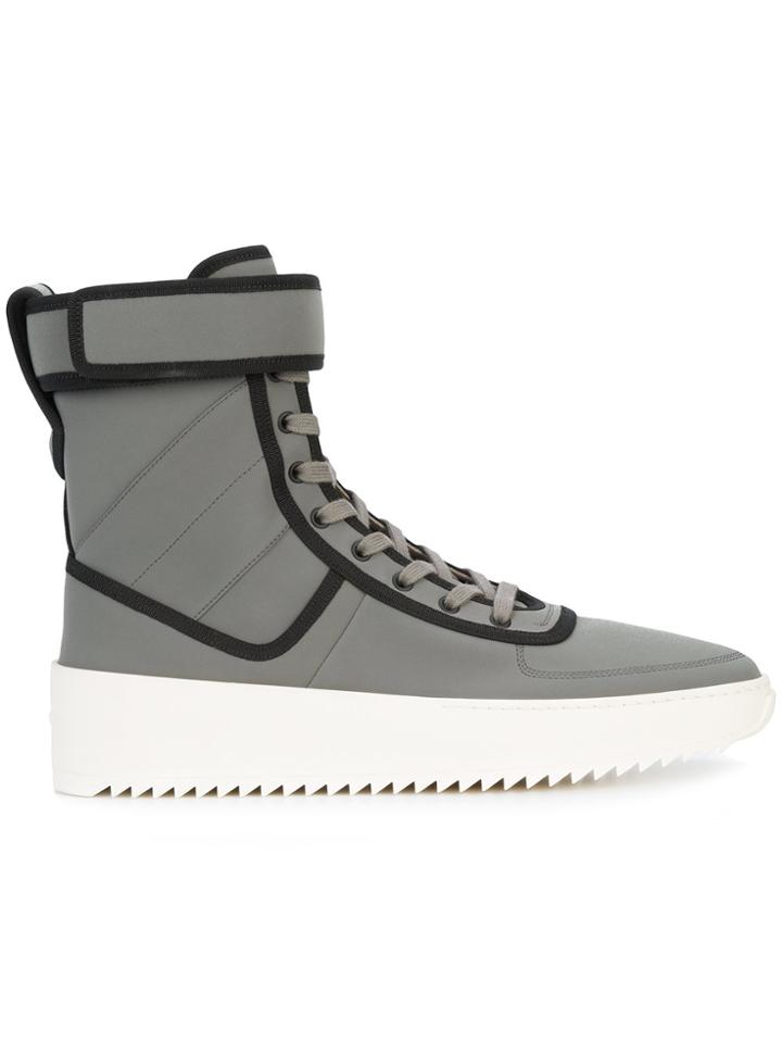 Fear Of God Piped Hi-top Sneakers - Grey